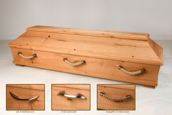  Wildeiche 515 "Prag" geölt 6x Seilgriffe 210 Natur